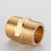 全铜加厚 不锈钢外丝直接对丝短丝对接4分6分1寸进水管接头管件(200)6分对丝 不锈钢 60G
