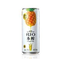RIO锐澳 本榨高果汁菠萝味 鸡尾酒330ml 单罐装