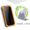 POWER-POND 太阳能充电宝 10000毫安大容量移动电源 苹果小米三星手机平板通用便携式超薄移动电源 绿色