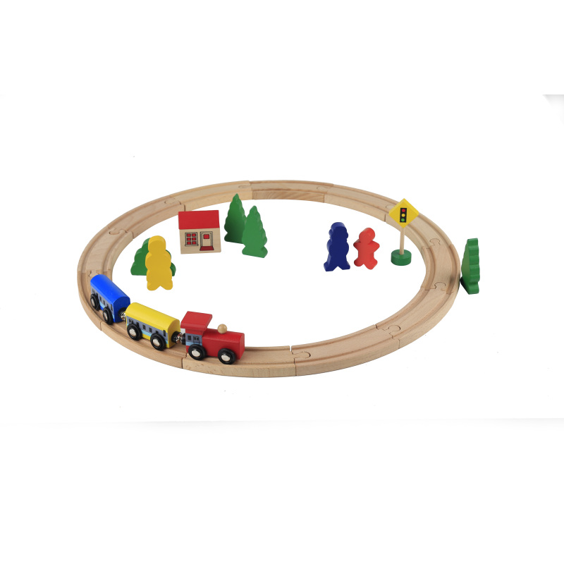儿童宝宝木制25件托马斯大型火车轨道车玩具模型套装3-4-5岁以上