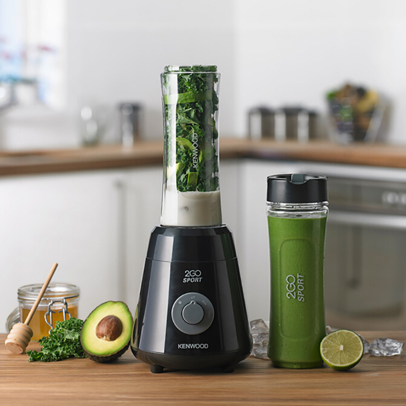 凯伍德(KENWOOD) SMP060BK 便携式果汁机 多功能 家用电动料理榨汁机 运动 迷你 趣动搅拌机 黑色