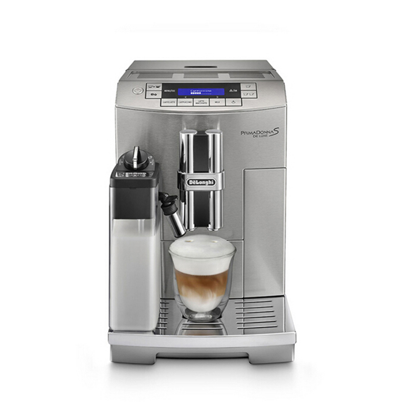 德龙(Delonghi) ECAM28.465.M 双锅炉全自动咖啡机 自动奶泡 卡布基诺 红点大奖 气质银