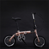 14寸折叠迷你超轻便携成人儿童学生男女款小轮变速碟刹自行车