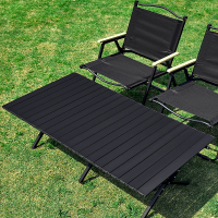 户外折叠桌子碳钢黑化合金蛋卷桌便携式闪电客露营野餐全套装备用品桌椅