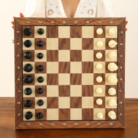 国际象棋木质折叠棋盘磁性黑白棋子迈高登比赛专用棋chess