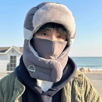 闪电客冬季加绒加厚面罩电动车骑行保暖男头套棉帽雷锋帽