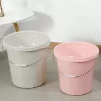 水桶带盖塑料脸盆学生宿舍用多功能加厚储水用桶家用手提圆桶盆子