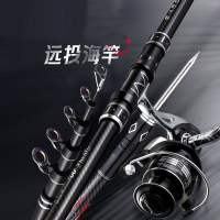 海竿套装硬碳素闪电客远投竿钓鱼竿海钓甩杆金属鲢鳙海杆抛竿