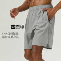 闪电客宽松速干运动裤口袋拉链反光透气跑步健身网球训练大码短裤