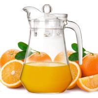 乐美雅 鸭嘴壶玻璃水壶 果汁壶啤酒壶冷水壶 家用水壶 1L透明 14106