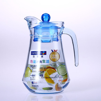 乐美雅（Luminarc） 冷水壶 凝彩鸭嘴壶1.3L 果汁壶 饮料壶 冰蓝L0275