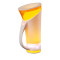 柏族智能水杯感温杯魔术杯柠檬杯塑料运动茶杯杯创意随手杯（活力橙）