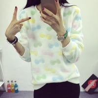 2016秋冬装韩版女装上衣宽松大码学生套头圆领加绒加厚卫衣女长袖t恤