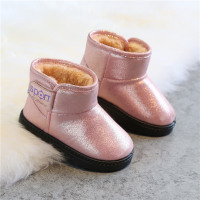 2018冬季新款儿童雪地靴女童公主鞋亮片童鞋宝宝保暖棉鞋加绒防滑