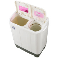 海鸥(HAIOU)XPB68-6802S 6.8公斤双桶双缸半自动波轮式商用家用洗衣机（红白）