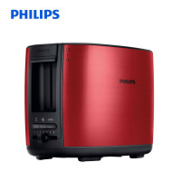 飞利浦(Philips)HD2628红色 烤面包机家用7档全自动多功能双烤槽多士炉 早餐烤面包机 HD2658同款
