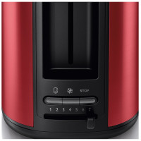 飞利浦(Philips)HD2628红色 烤面包机家用7档全自动多功能双烤槽多士炉 早餐烤面包机 HD2658同款