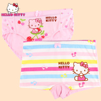 女童内裤纯棉 Hello Kitty可爱儿童平角裤学生中大童三角四角裤2条盒装