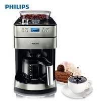 飞利浦(Philips)咖啡机HD7751/00 家用全自动现磨一体带咖啡豆研磨功能 不锈钢机身