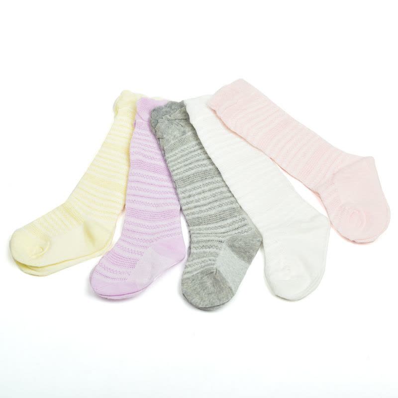 青莓【3双装】婴儿男女童宝宝长筒袜中筒新生儿童袜子0-6个月1-3岁图片