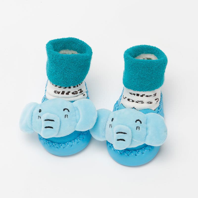 可爱卡通婴儿鞋袜秋冬地板袜毛圈袜宝宝学步袜加厚儿童袜子图片