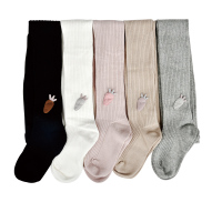 女童打底裤春秋冬纯棉中厚宝宝连体外穿洋气冬款加厚儿童连裤袜