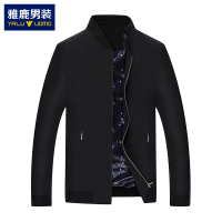 雅鹿男装 夹克 男 2016秋季新款男士时尚修身立领夹克外套
