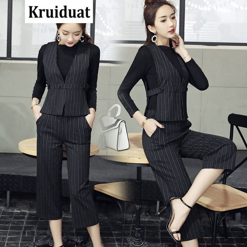 Kruidvat套装2017年春季气质修身显瘦简约优雅Hz014图片色