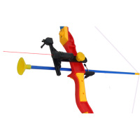 运动公园玩具户外弓箭组合套装6-14岁儿童塑料射击玩具礼物红外线瞄准带箭靶 535D弓箭