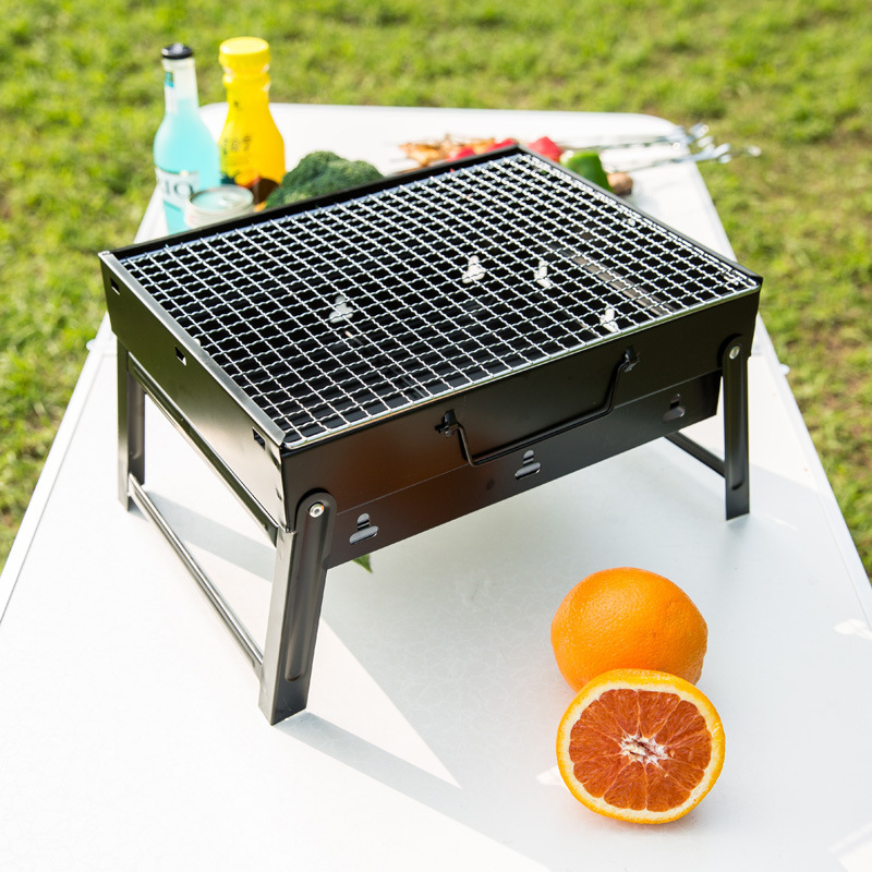 悠朴印象烧烤炉烧烤架户外家用可折叠木炭35人全套便携加厚烤炉
