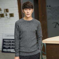 华家那正品男士羊绒衫 纯色时尚山羊绒衫毛衣男青年 羊绒衫男圆领