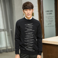 华家那正品男士羊绒衫 潮流个性时尚山羊绒毛衣男青年 圆领针织衫