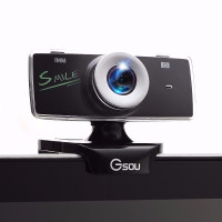 (Gsou) 摄像头电脑 高清带麦克风 家用台式机笔记本视频聊天外置usb带话筒[高清画质]