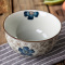 瓷物语陶瓷碗和风系列5英寸 饭碗 汤碗 面碗 小花手绘釉下彩碗4色装餐具