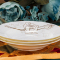 瓷物语景德镇 骨瓷 欧式金边餐具简约陶瓷碗盘碟套装 14头 金丝玫瑰