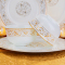 瓷物语景德镇太阳岛单品 碗盘汤勺碟自由搭配 景德镇骨瓷餐具 10英寸平盘一个