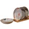 瓷物语8英寸和风式盘子青花果盘汤盘景德镇陶瓷餐具(4色套装)