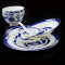 瓷物语瓷器餐具套装56头瓷器 碗盘碟中式景德镇青花瓷餐具套装