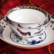 瓷物语仿古瓷碗 陶瓷米饭碗 5.5英寸高脚餐具碗中式骨瓷碗 仿明鸡公碗10个套装