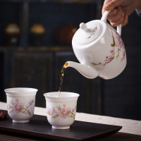 大号手绘茶壶家用功夫茶具茶水壶陶瓷凉茶壶单壶过滤泡茶壶景德镇