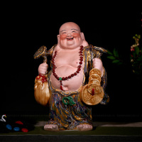 艺术品开业办公摆件家居饰品客厅酒柜工艺品 发财佛