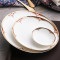 瓷物语碗碟套装金边欧式骨瓷餐具碗盘碗筷创意家用礼品(60头)