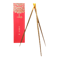 筷子两双装定制实木筷创意logo刻字红木筷木质情侣筷子