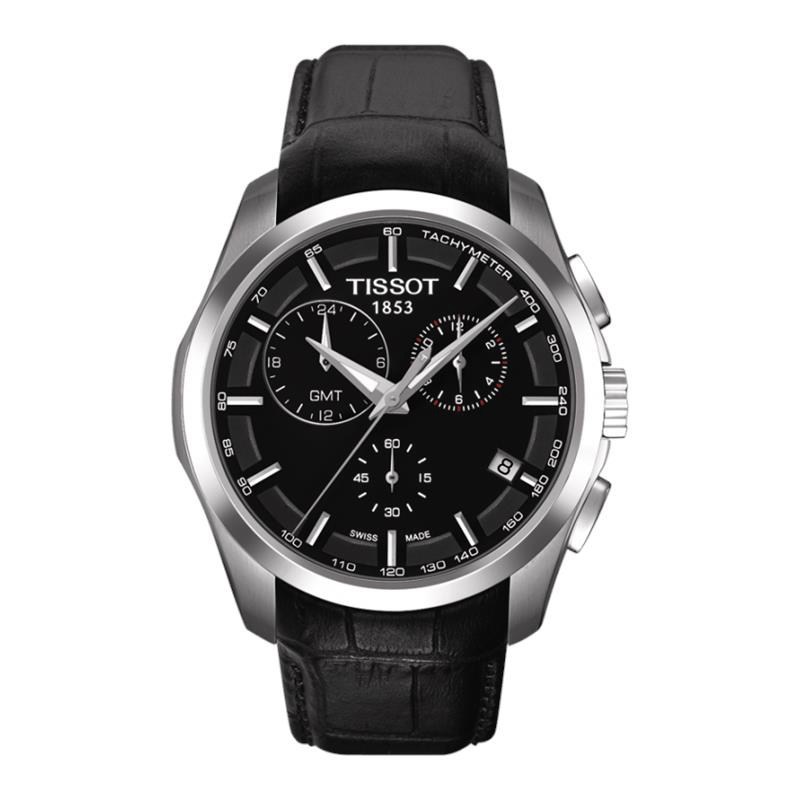 天梭(TISSOT)酷图系列真皮皮革男士石英手表T035.439.16.051.00