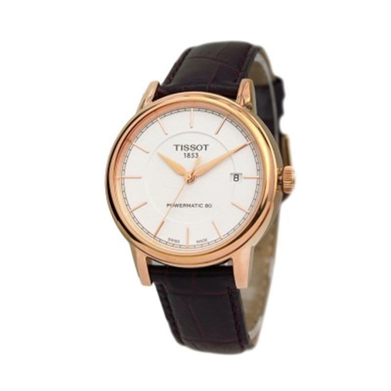 天梭(TISSOT)卡森系列真皮男士自动机械手表T085.407.36.011.00图片