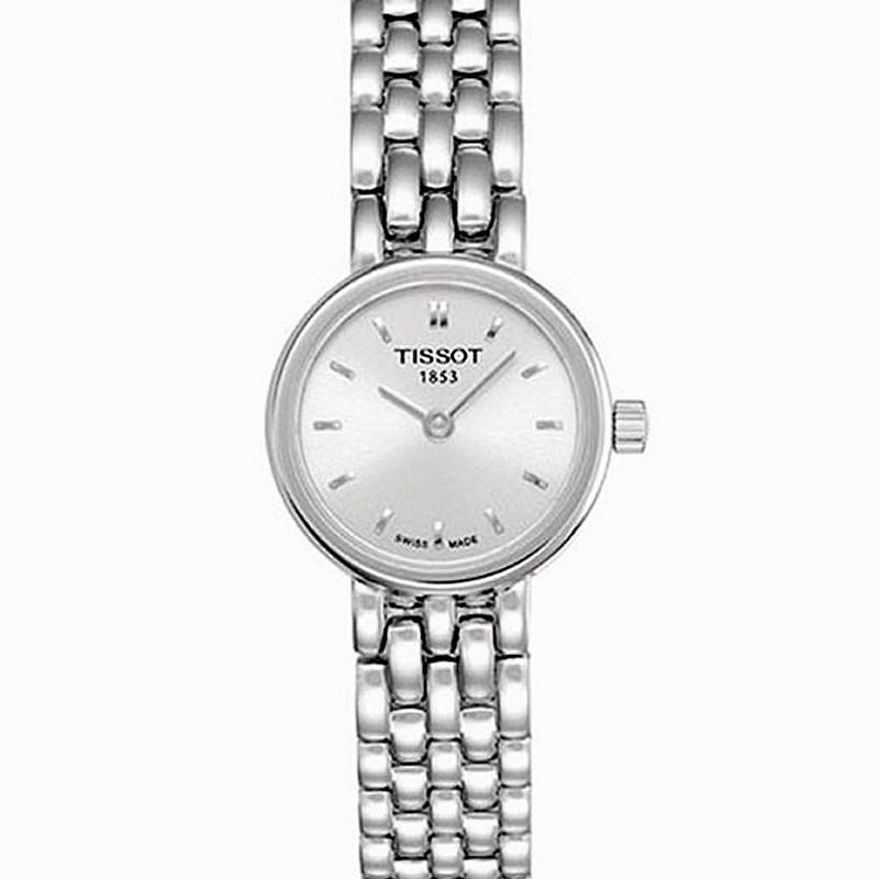 天梭(TISSOT)时尚系列金属钢带白盘小巧女士石英手表女表T058.009.11.031.00正品图片