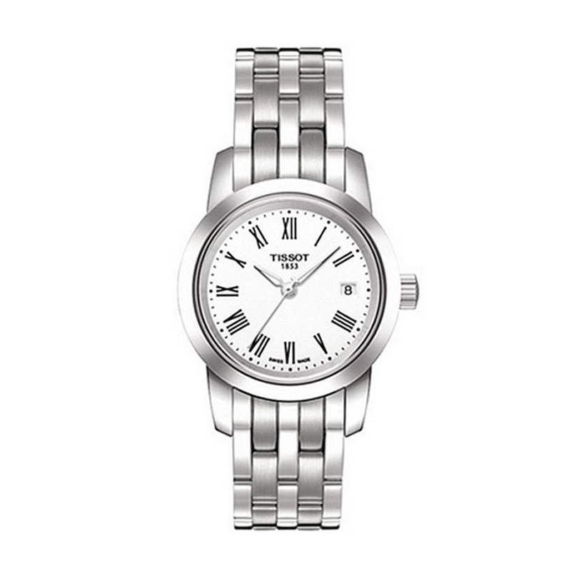 天梭(TISSOT)经典系列石英女士手表女表手表金属钢带T033.210.11.053.00正品