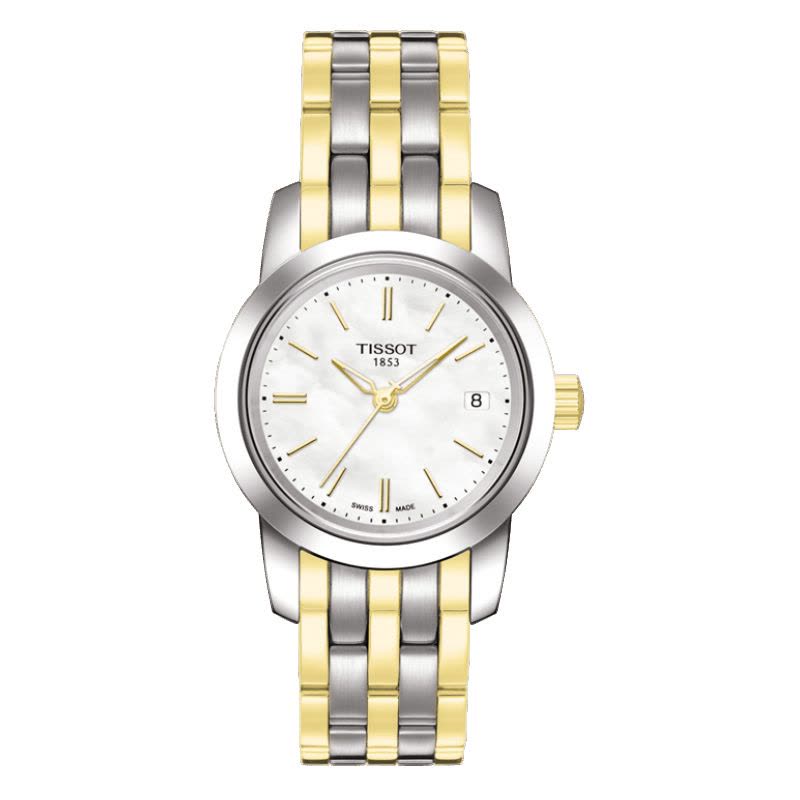 天梭(TISSOT)经典系列石英女士手表女表手表金属钢带T033.210.11.053.00正品图片