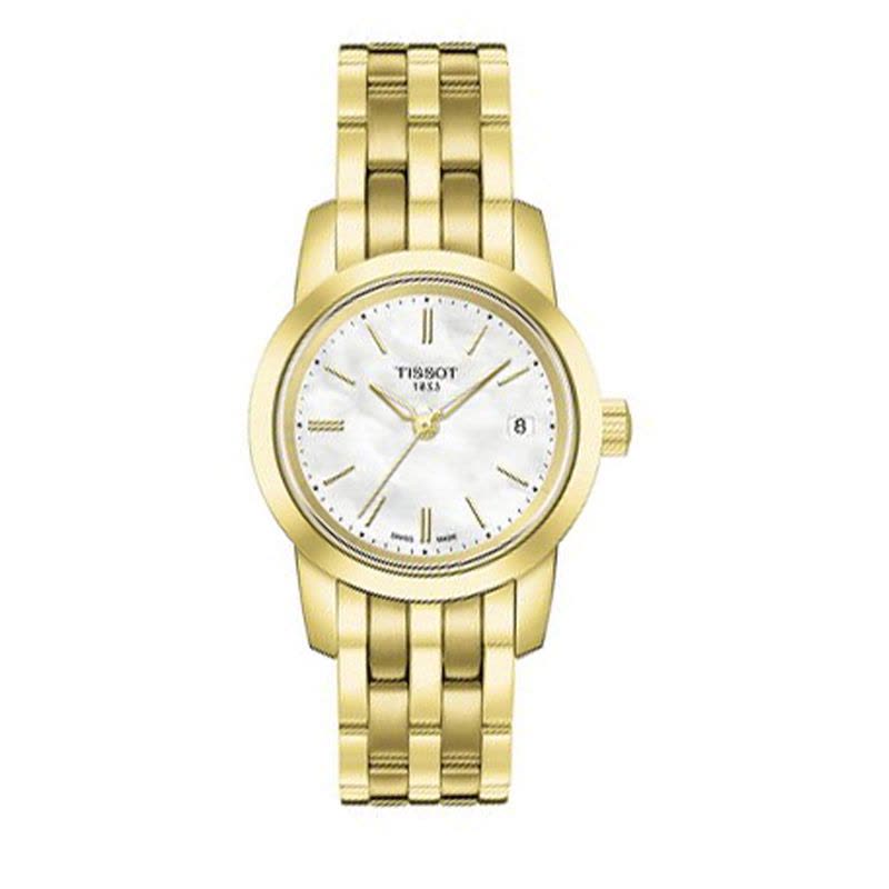 天梭(TISSOT)经典系列石英女士手表女表手表金属钢带T033.210.11.053.00正品图片