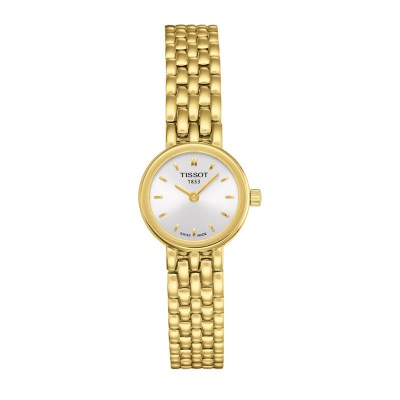 天梭(TISSOT)时尚系列金色钢带女士石英手表T058.009.33.031.00